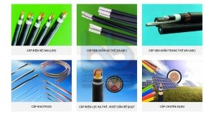 SẢN PHẨM DÂY CÁP ĐIỆN CADIVI