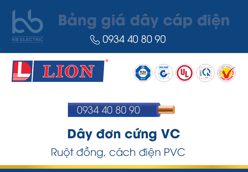 Dây đơn cứng VC-Lion-kbelectric-0934-40-80-90