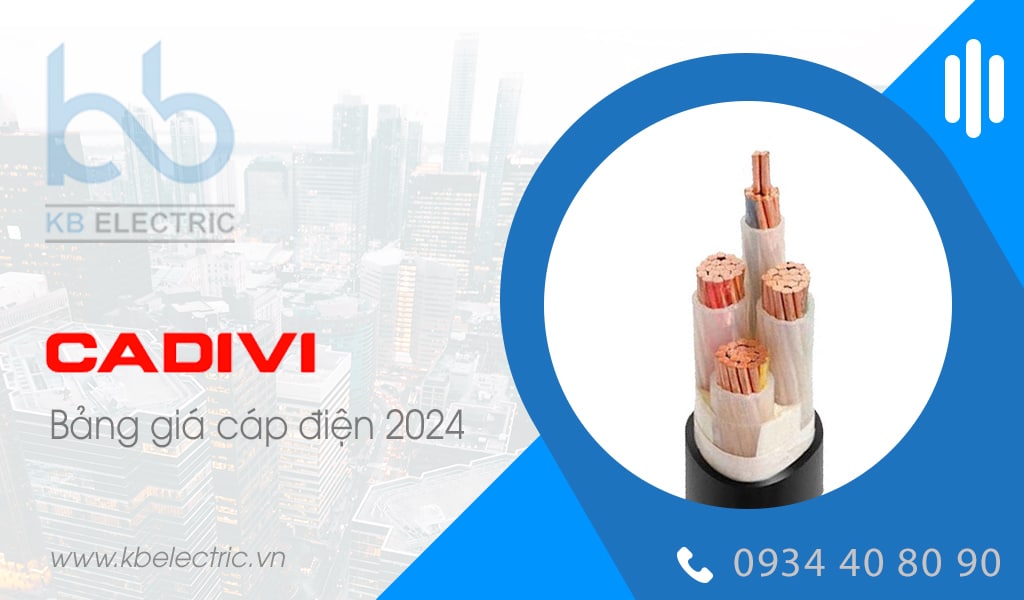 Bảng giá cáp điện 3 pha 4 dây Cadivi 2024 kbelectric.vn