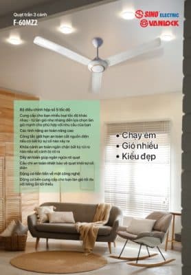 Catalogue quạt trần SINO VANLOOK