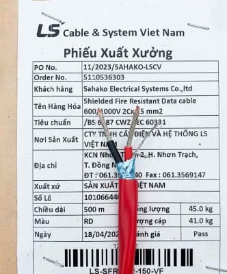 MỘT SỐ MÃ CÁP CHỐNG LS SAHAKO