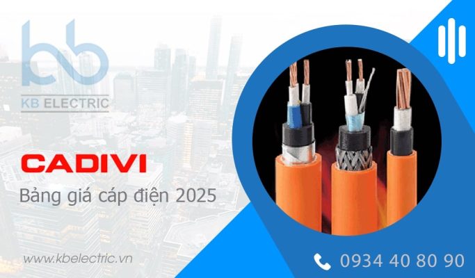 Bảng giá cáp điện chống cháy, chậm cháy Cadivi 2025