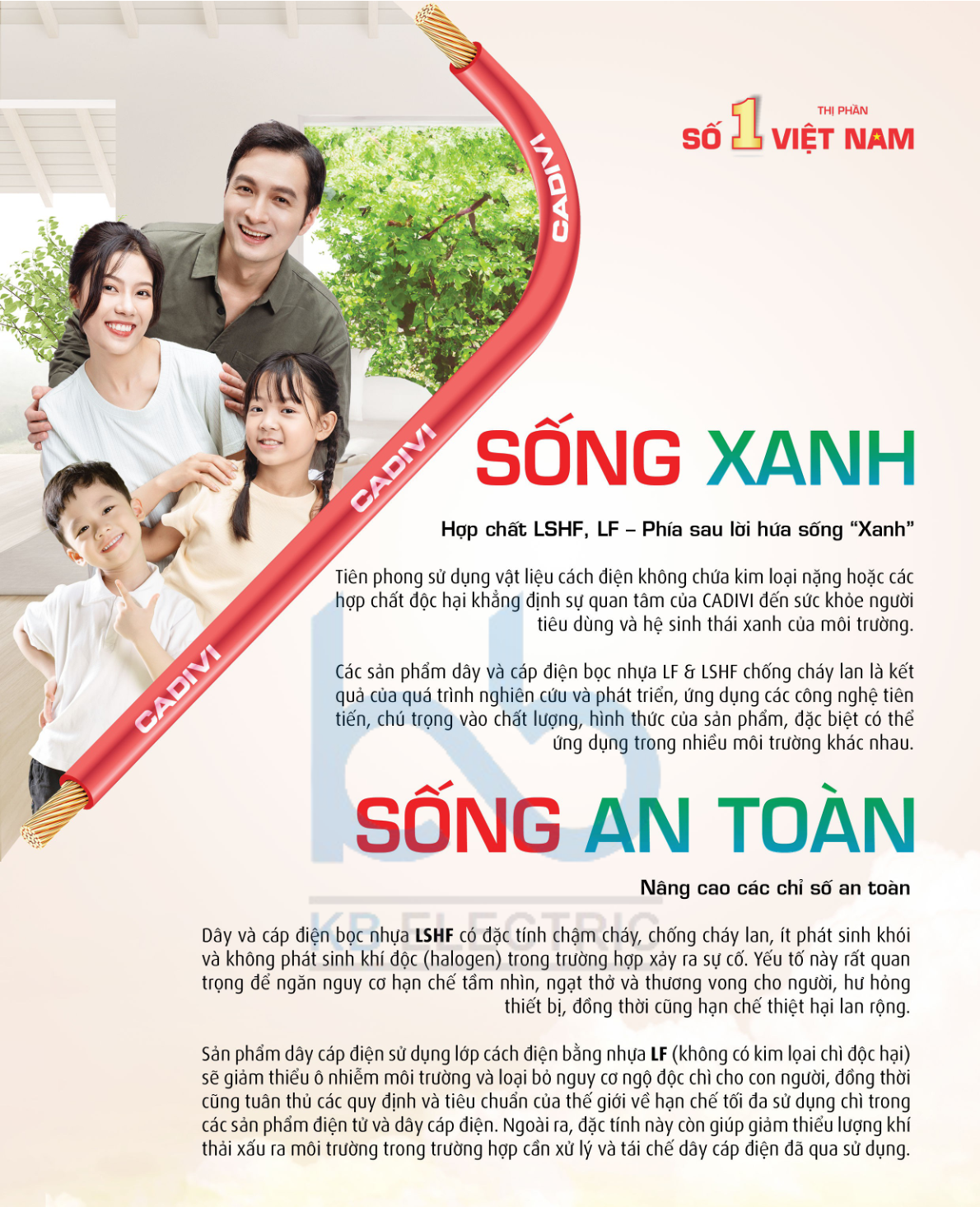 Giới thiệu Bảng giá dây cáp điện CADIVI không chì (LF) & ít khói-không halogen (LSHF)