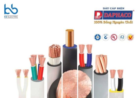 Bảng giá dây cáp điện DAPHACO 2026 mới nhất - kbelectric - 0934408090