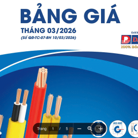 Bảng giá dây cáp điện DAPHACO 2026 mới nhất