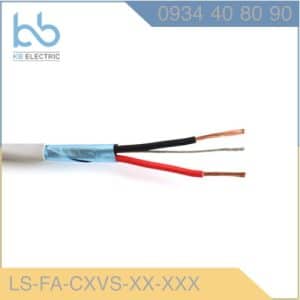 Cáp tín hiệu báo cháy chống nhiễu, 2 lõi, 2.5mm2, 300/500V LS-FA-CXVS-02-250