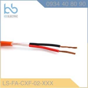 Cáp tín hiệu báo cháy chậm cháy không chống nhiễu, 2 lõi, 1.5mm2, 300/500V LS-FA-CXF-02-150
